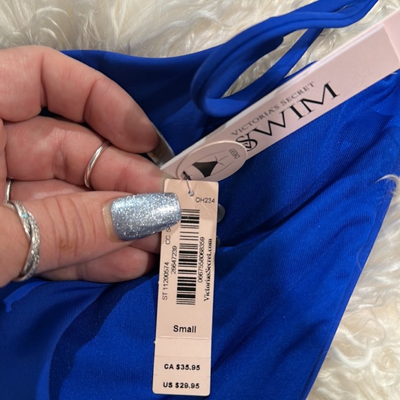Beautiful blue Victoria’s Secret bikini, size small top and bottom. - Picture 3 of 5